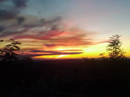 Pôr do sol em Portalegre (21-09-2015). Foto de: Carlos Santos
